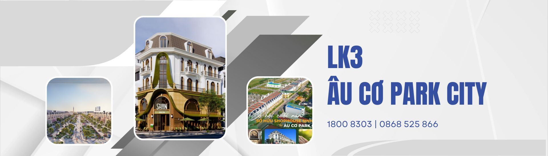 Mặt bằng Shophouse LK3 Âu Cơ Park City